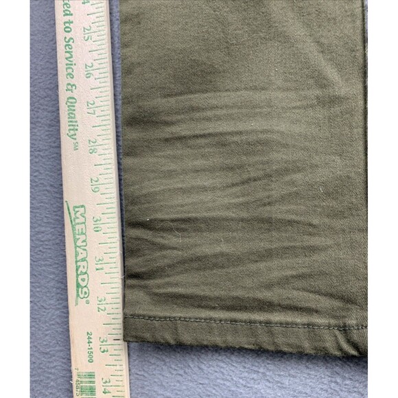 Smoke Rise Biker Pants Mens Size 38 x 34 Army Green Black Stripe Slim Tapered - Picture 6 of 16